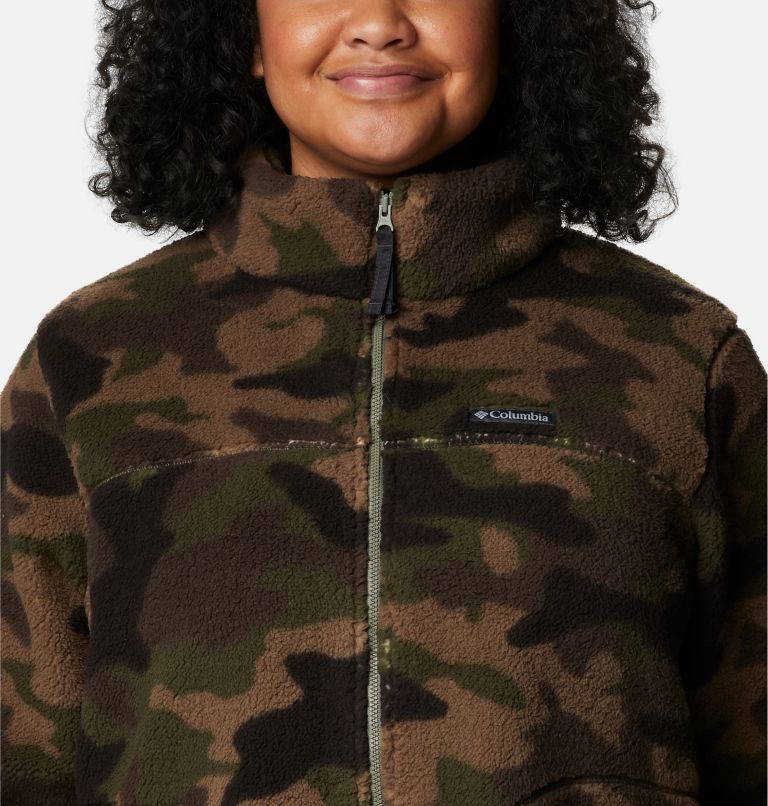 Women's West Bend Full Zip Fleece Jacket - Plus Size, Color: Cypress Trad Camo, image 4