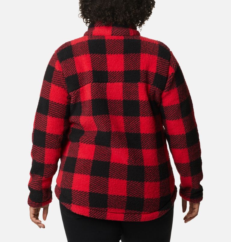 Manteau polaire à fermeture éclair West Bend Femme - Grandes tailles, Color: Red Lily Check Print, image 2