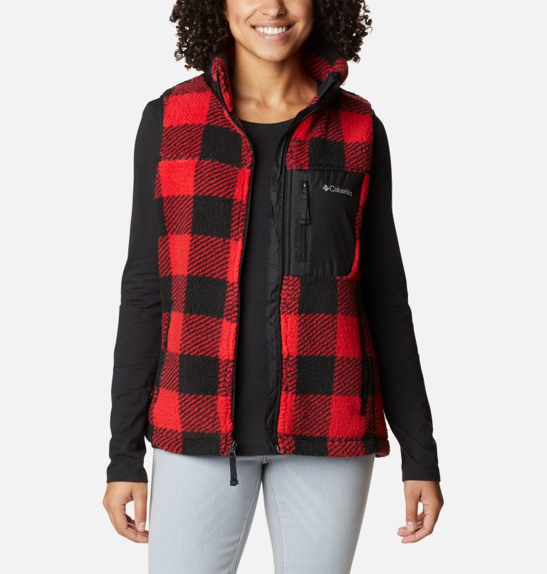 Buffalo plaid hot sale fleece vest