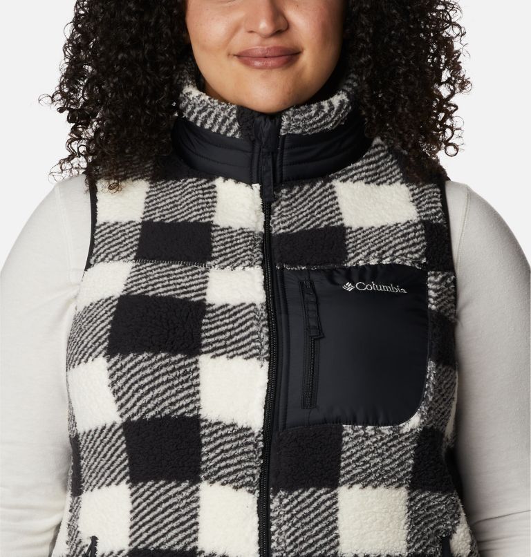 Sherpa vest hot sale plus size