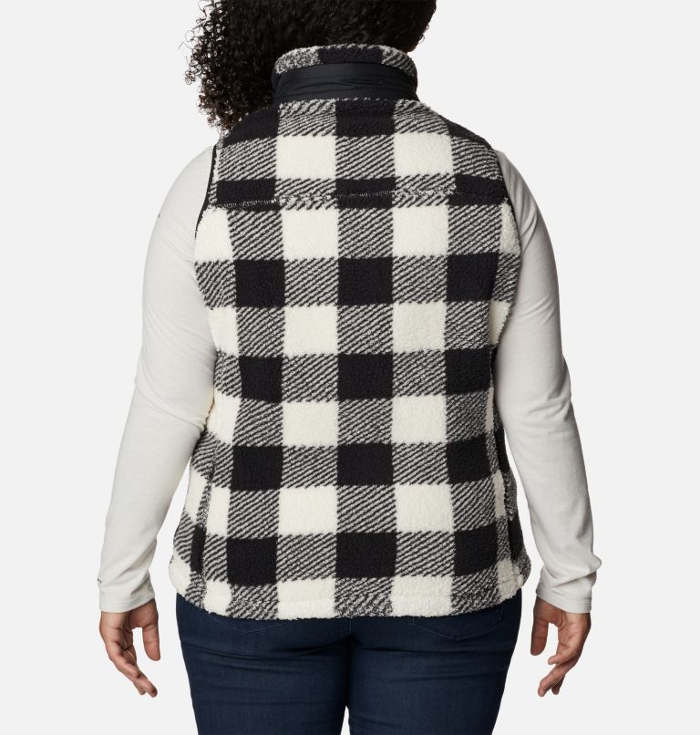 Thumbnail: Women's West Bend Vest - Plus Size, Color: Chalk Check Print, image 2