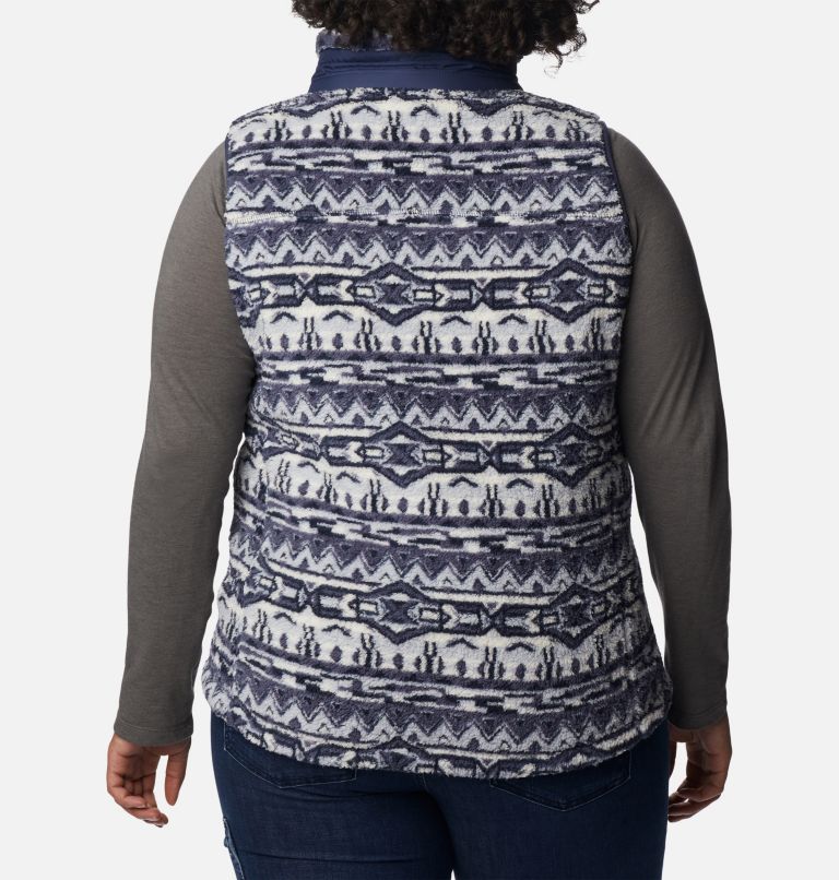 Thumbnail: Women's West Bend Vest - Plus Size, Color: Nocturnal 80s Stripe Print, image 2