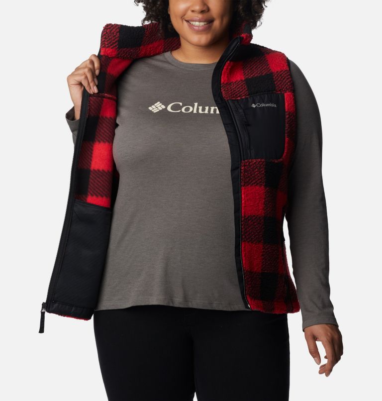 Veste sans manches West Bend Femme - Grandes tailles, Color: Red Lily Check Print, image 5