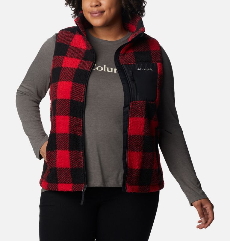 Veste sans manches West Bend Femme - Grandes tailles, Color: Red Lily Check Print, image 6