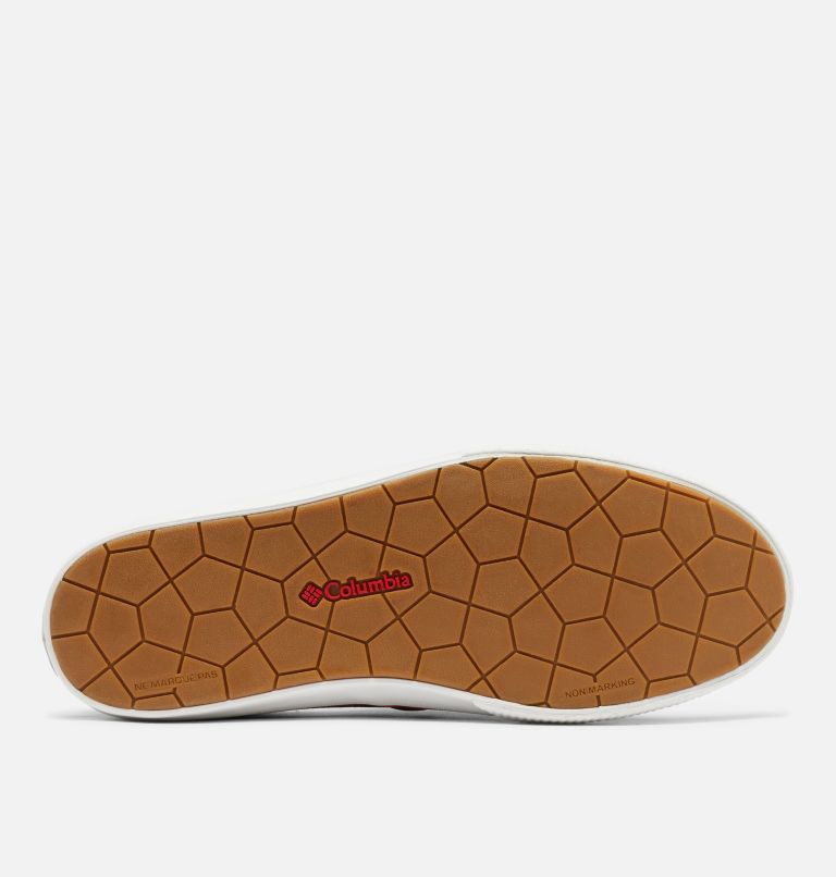 Men's PFG Slack Tide Slip Shoe, Color: Zinc, Bright Red, image 4