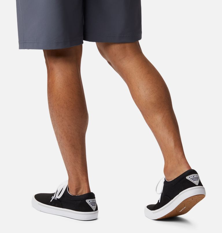 Men's PFG Slack Tide Lace Shoe, Color: Black, White