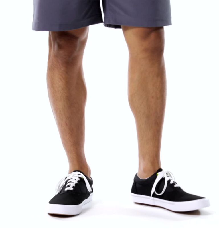 Thumbnail: Men's PFG Slack Tide Lace Shoe, Color: Black, White, image 2