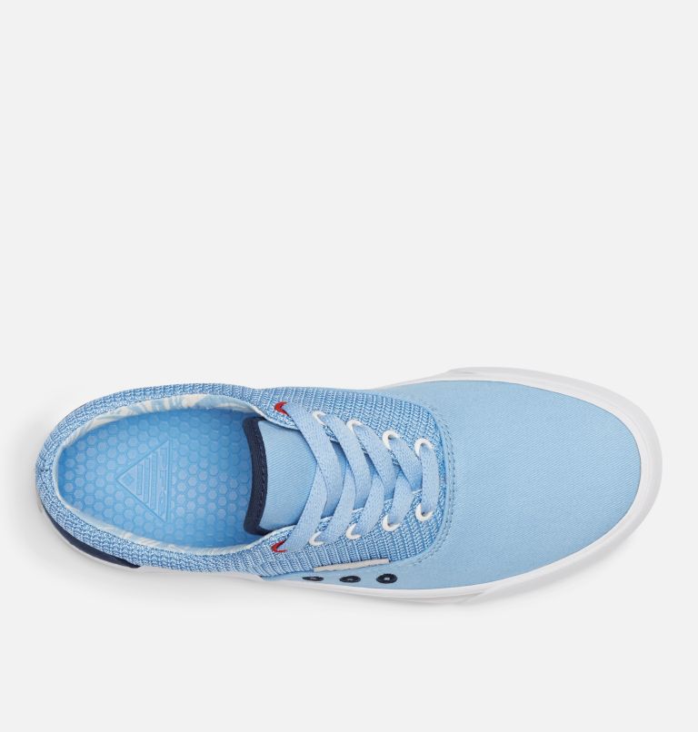 Women's PFG Slack Water Lace Shoe, Color: Agate Blue, Collegiate Navy, image 3