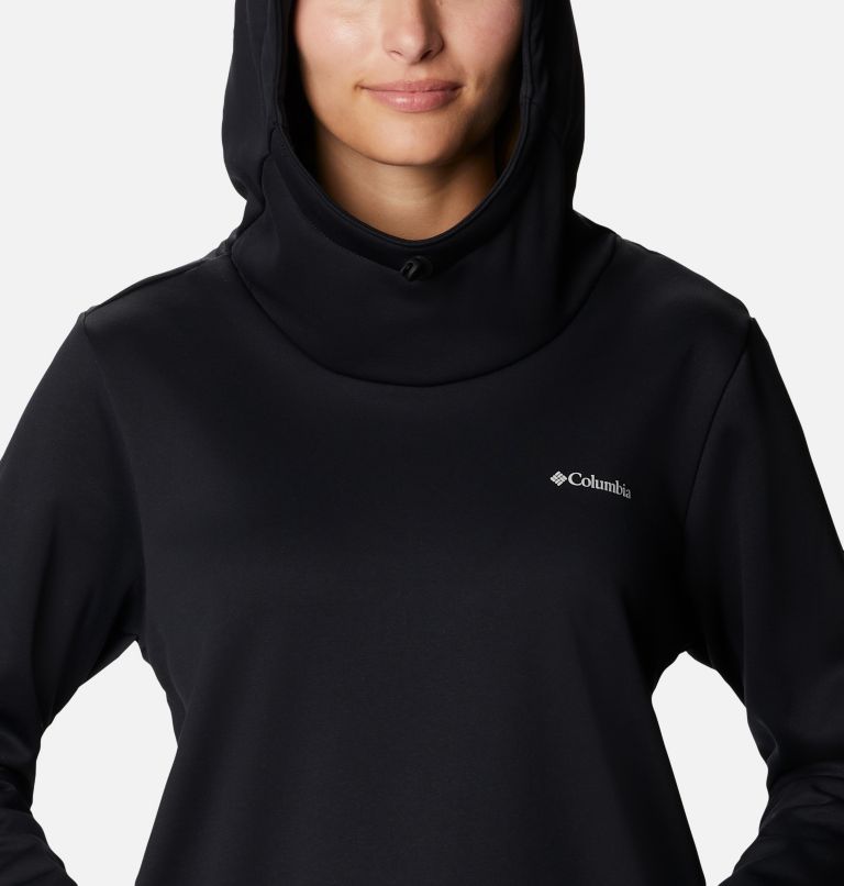 Women's Out-Shield Dry Fleece Hoodie, Color: Black