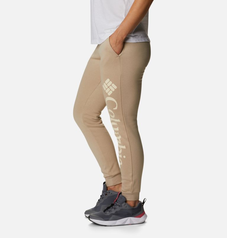 Pantalon de Jogging Logo en Polaire Femme, Color: Ancient Fossil, image 3