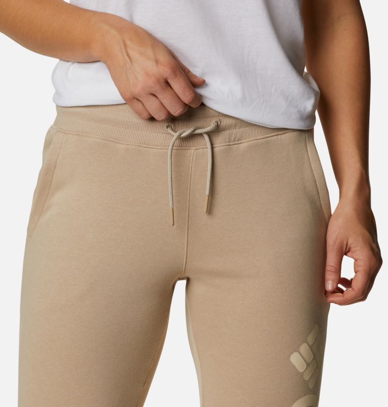 Pantalon de Jogging Logo en Polaire Femme, Color: Ancient Fossil, image 4