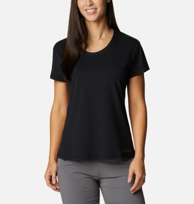 Photos - Trekking Clothes Columbia Women's Sun Trek T-Shirt- Black 