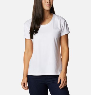 Photos - Trekking Clothes Columbia Women's Sun Trek T-Shirt- White 
