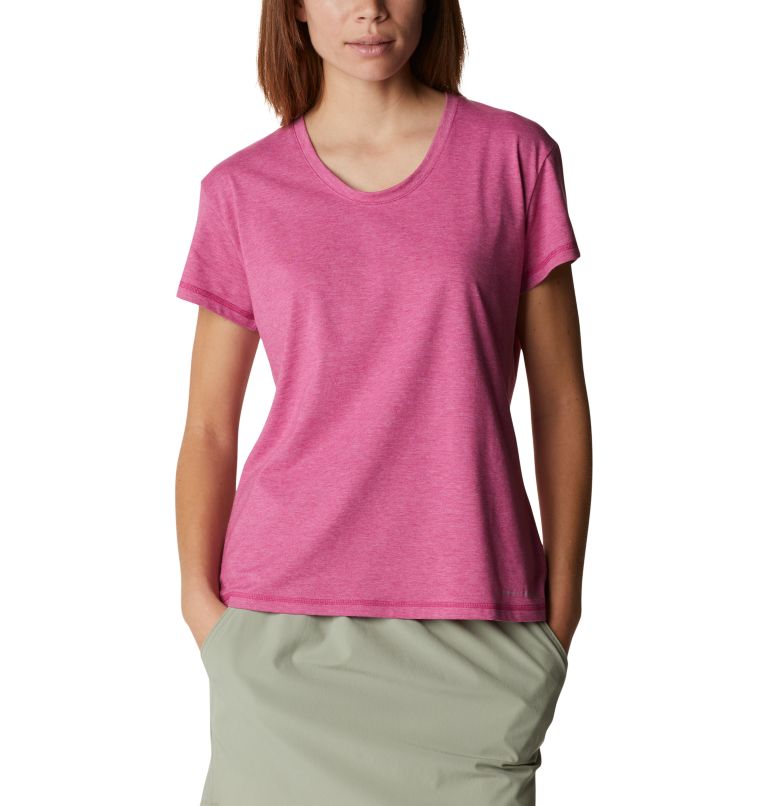 T-shirt Sun Trek pour femme, Color: Wild Fuchsia Heather, image 5