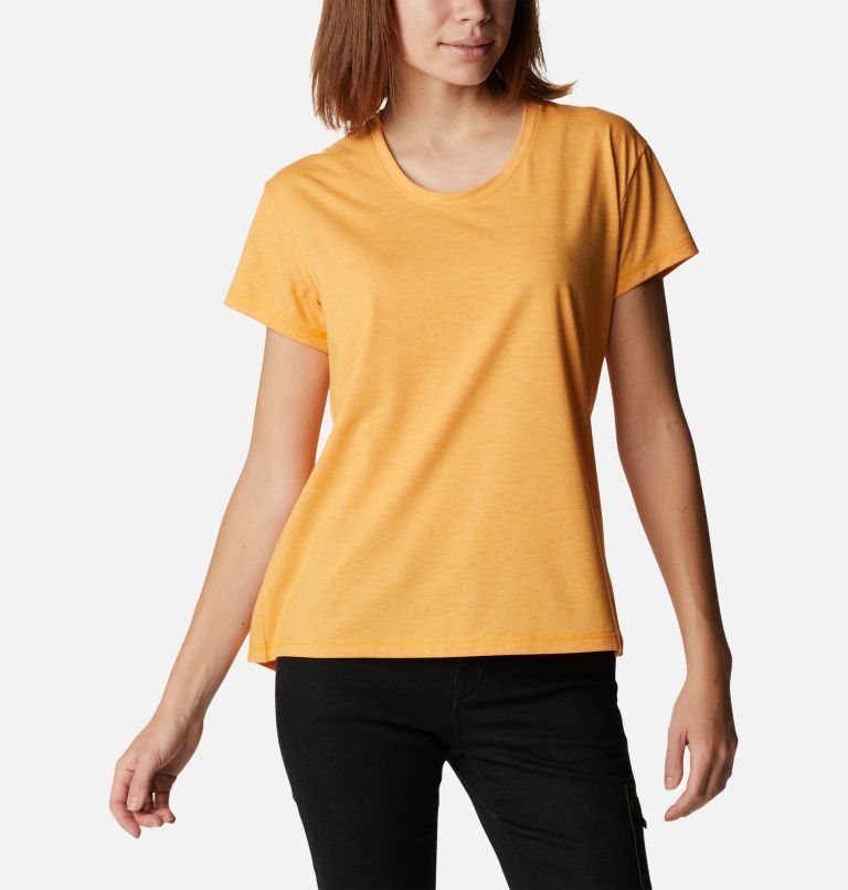 Thumbnail: T-shirt Sun Trek pour femme, Color: Mango Heather, image 1