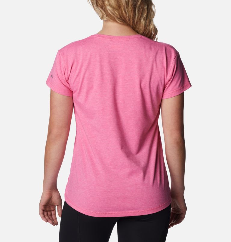 Thumbnail: Women’s Sun Trek Technical T-Shirt, Color: Wild Geranium Heather, image 2