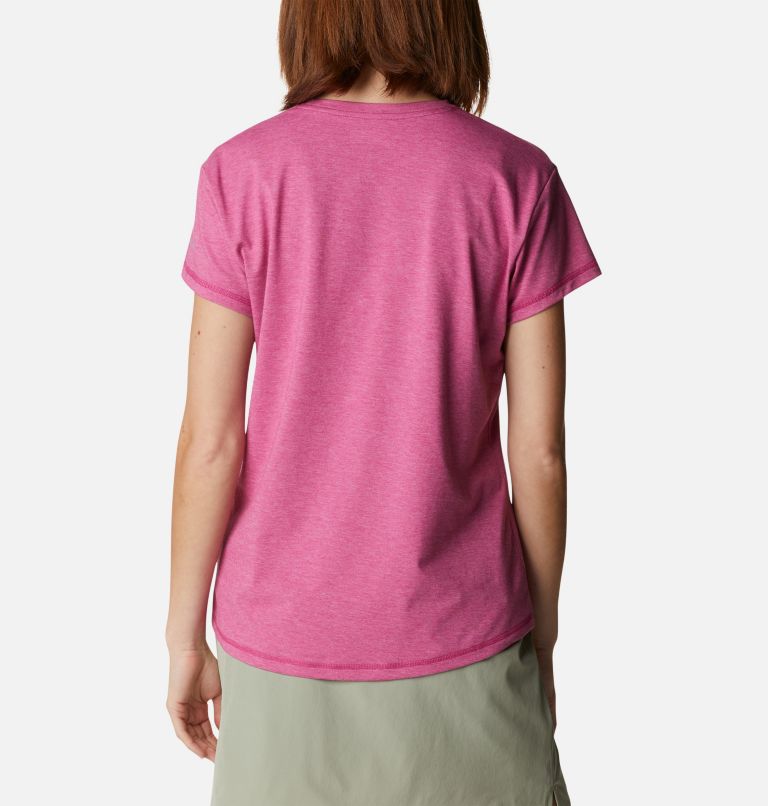 Thumbnail: Women’s Sun Trek Technical T-Shirt, Color: Wild Fuchsia Heather, image 2