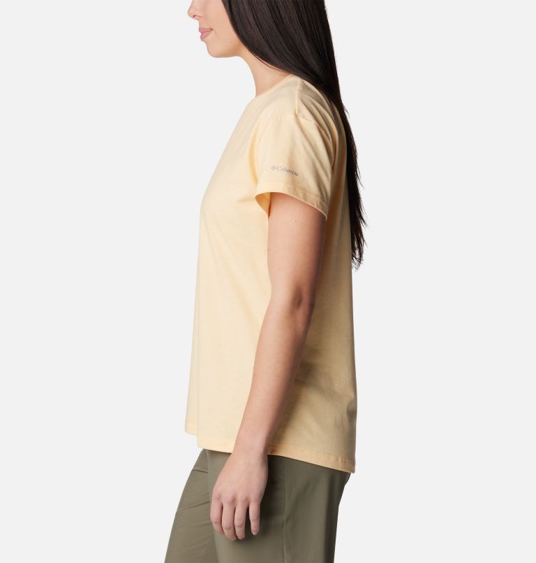 Women’s Sun Trek Technical T-Shirt, Color: Sunkissed Heather, image 3