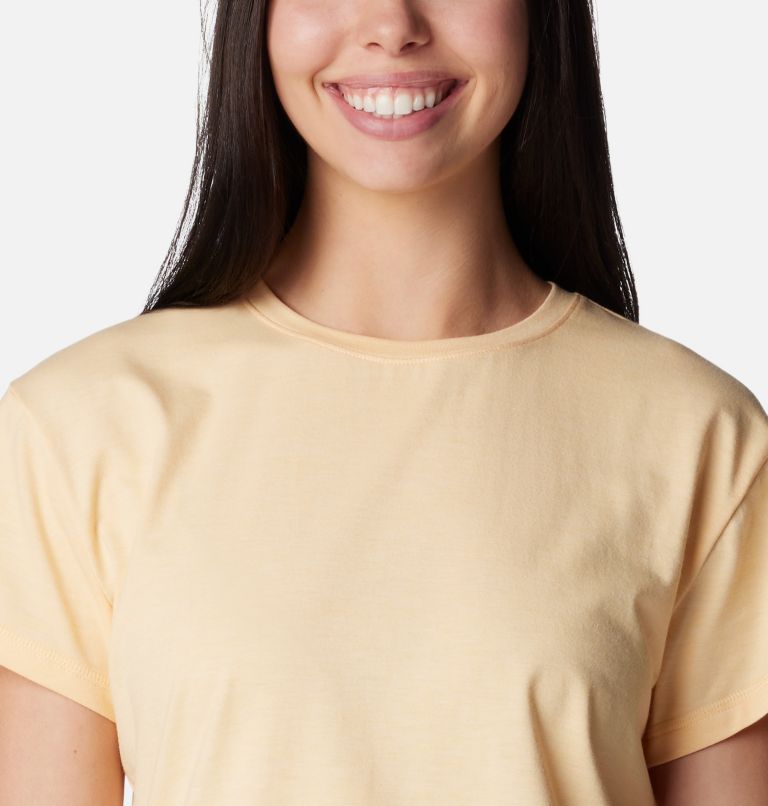 Women’s Sun Trek Technical T-Shirt, Color: Sunkissed Heather, image 4