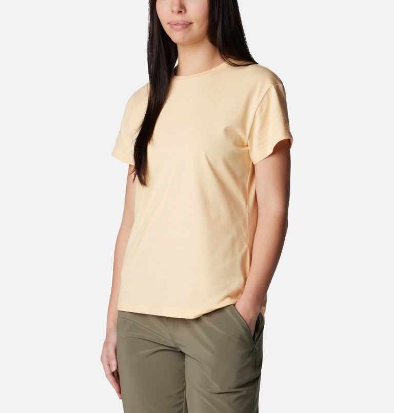 Women’s Sun Trek Technical T-Shirt, Color: Sunkissed Heather, image 5