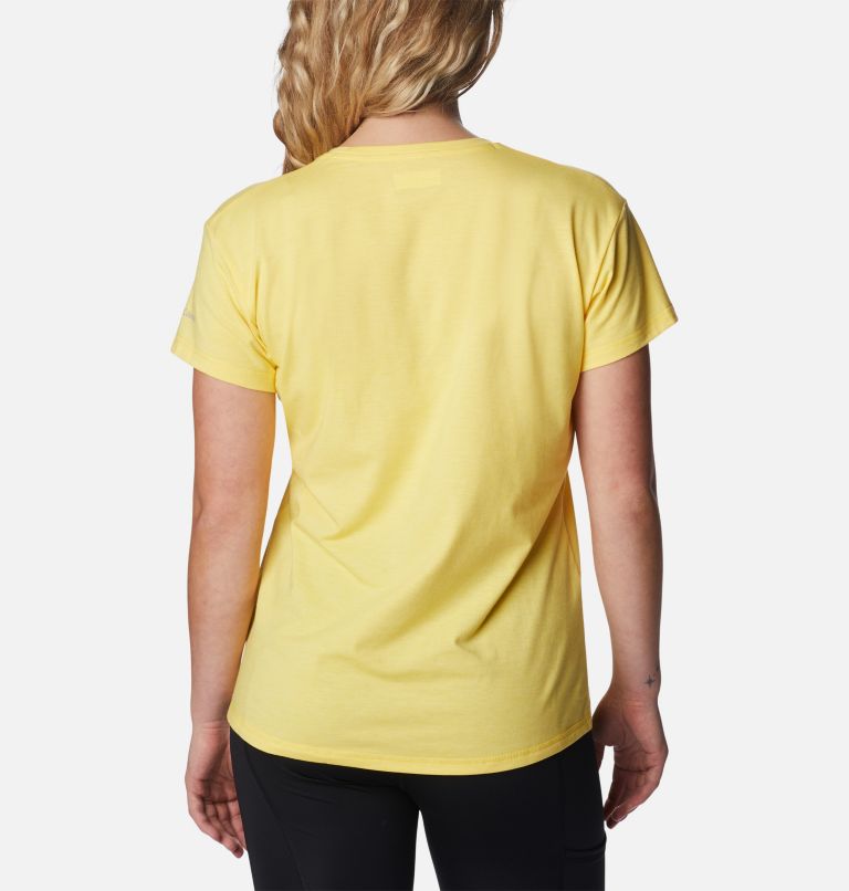 Women’s Sun Trek Technical T-Shirt, Color: Sun Glow Heather, image 2