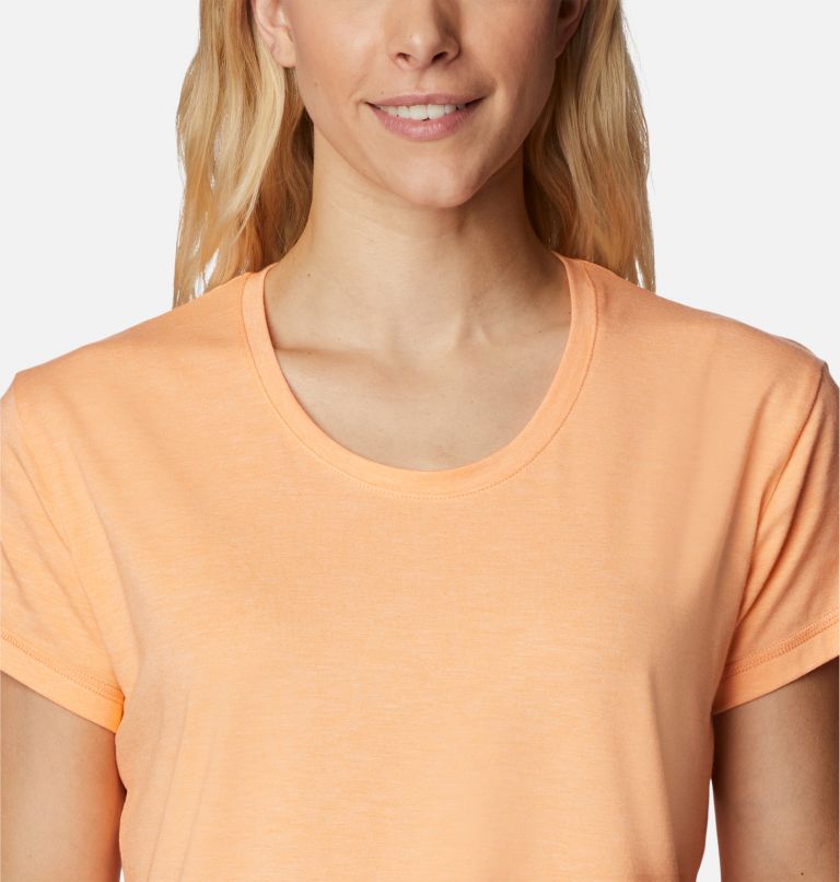 Women’s Sun Trek Technical T-Shirt, Color: Peach Heather, image 4