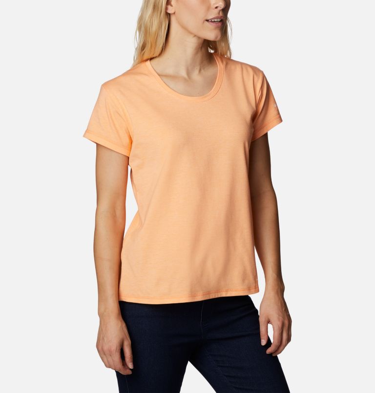 Thumbnail: Women’s Sun Trek Technical T-Shirt, Color: Peach Heather, image 5