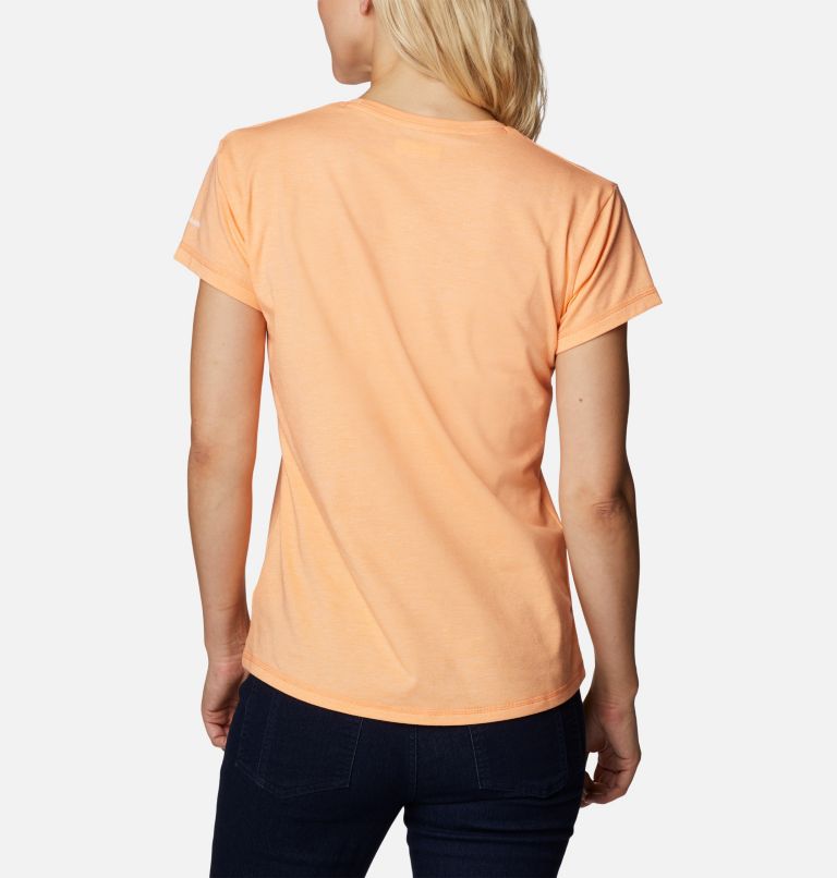 Women’s Sun Trek Technical T-Shirt, Color: Peach Heather, image 2