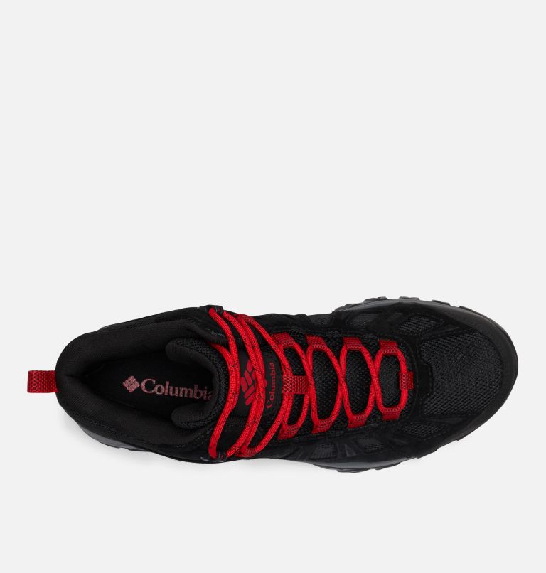 Men's Redmond III Mid Waterproof Walking Shoe, Color: Black, Mountain Red, image 7