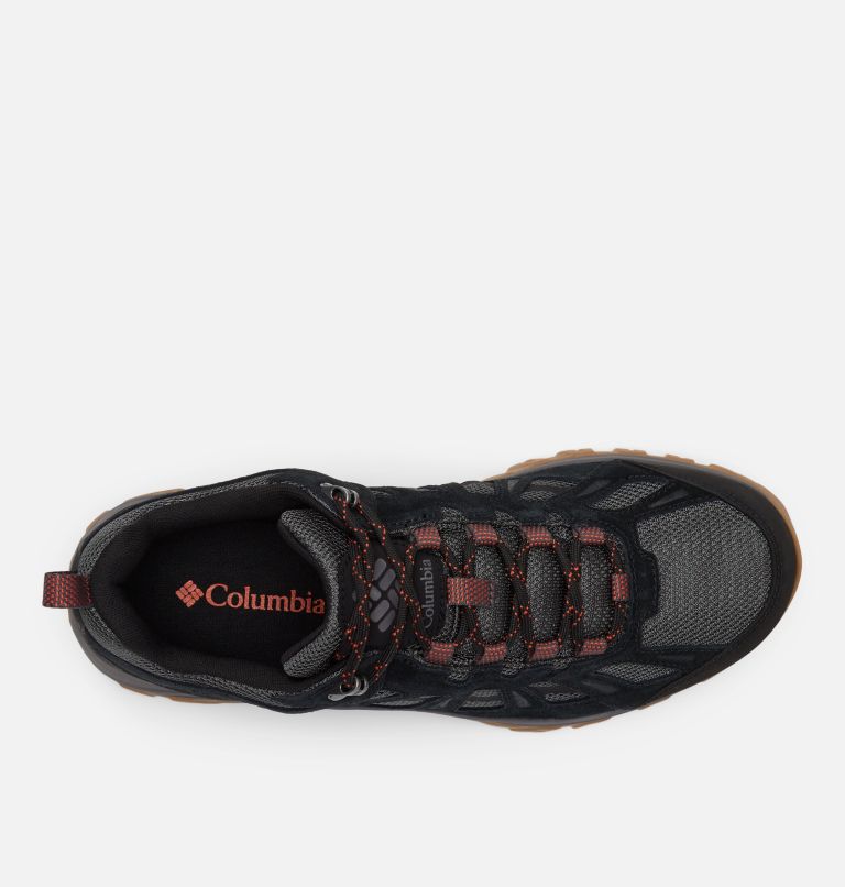Mens Redmond III Low Waterproof Shoe, Color: Dark Grey, Black