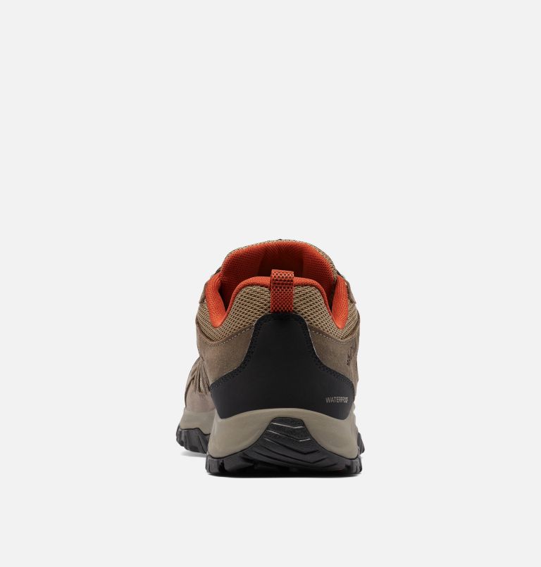 Mens Redmond III Low Waterproof Shoe, Color: Pebble, Dark Sienna, image 8