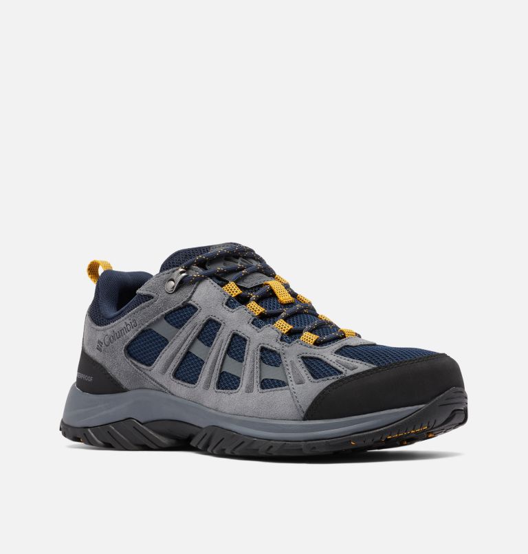 Thumbnail: Men’s Redmond III Waterproof Walking Shoe, Color: Collegiate Navy, Curry, image 2