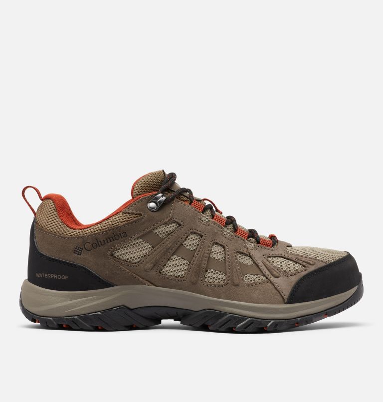 Thumbnail: Men's Redmond III Waterproof Hiking Shoe - Wide, Color: Pebble, Dark Sienna, image 1