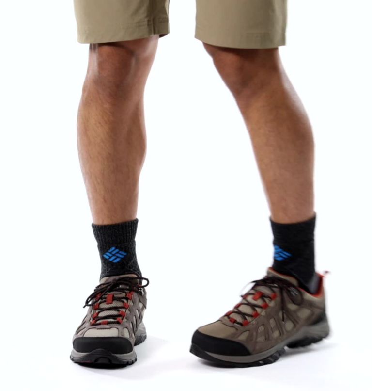 Men's Redmond III Waterproof Hiking Shoe - Wide, Color: Pebble, Dark Sienna