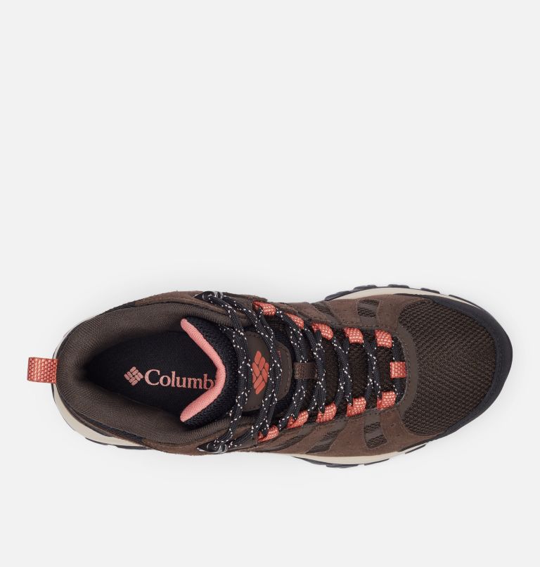 Women’s Redmond III Mid Waterproof Walking Boot, Color: Cordovan, Dark Coral, image 3