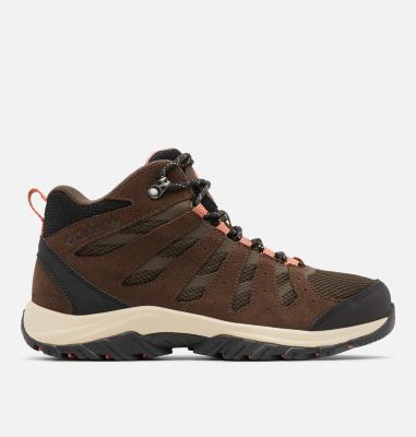 Women’s Redmond III Mid Waterproof Walking Boot, Color: Cordovan, Dark Coral, image 1