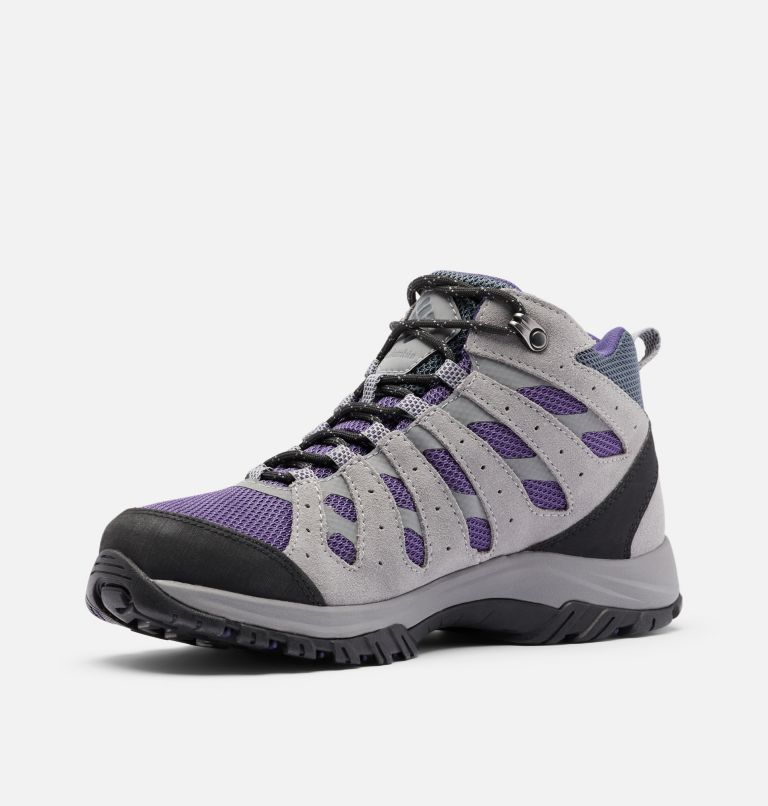Women's Redmond III Mid Waterproof Shoe, Color: Deep Purple, Ti Grey Steel, image 6
