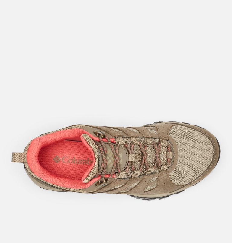 Thumbnail: Women’s Redmond III Waterproof Walking Shoe, Color: Pebble, Red Coral, image 3