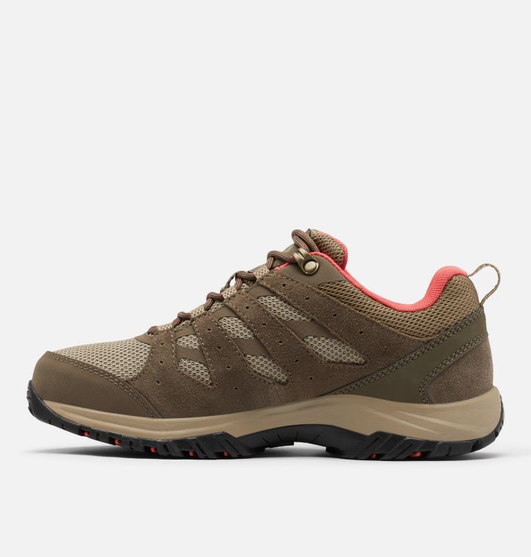 Womens Redmond III Low Waterproof Shoe, Color: Pebble, Red Coral, image 5
