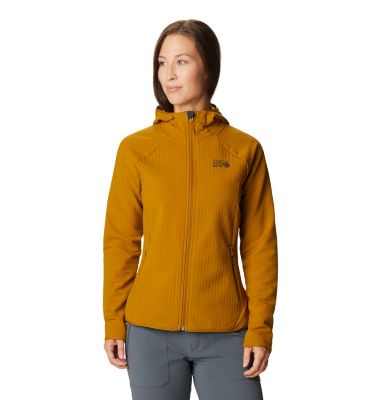 Women's Keele Grid Hoody Keele&trade; Grid Hoody | 352 | L, Olive Gold, front