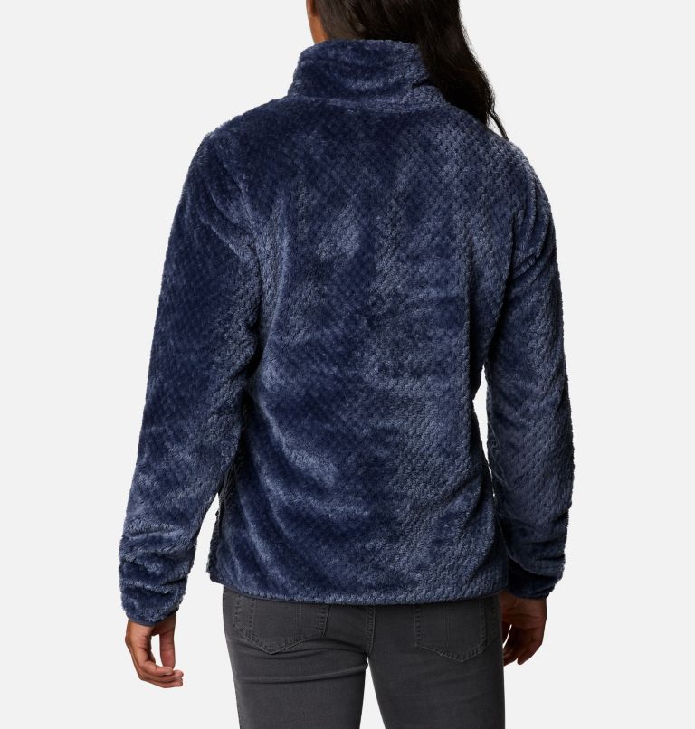 Women's Fire Side Quarter Zip Sherpa Fleece, Color: Nocturnal, image 2