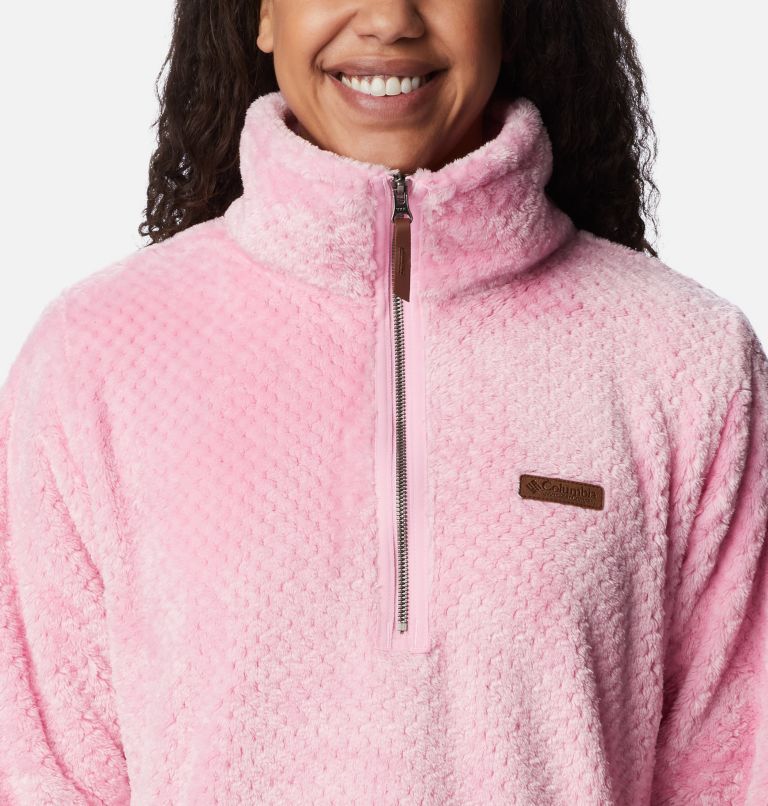 Pink half hotsell zip sherpa