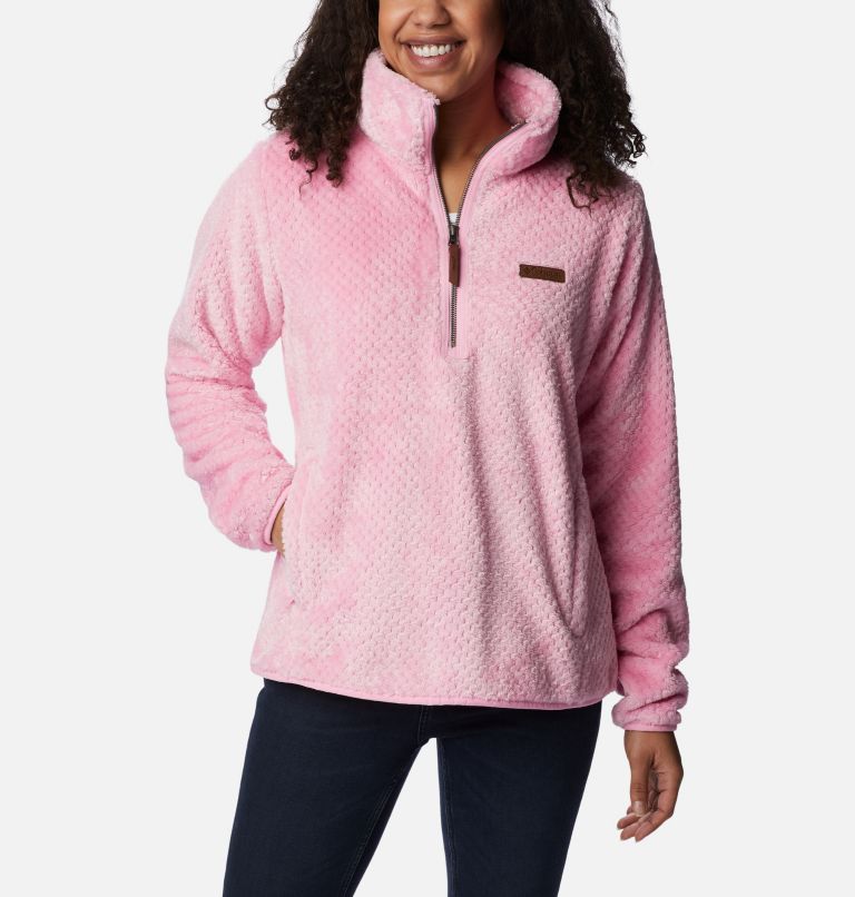 Pink half zip outlet sherpa