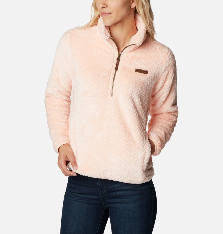 Forro polar sherpa con media cremallera Fire Side™ para mujer