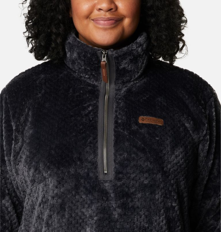 Women s Fire Side Quarter Zip Sherpa Fleece Plus Size