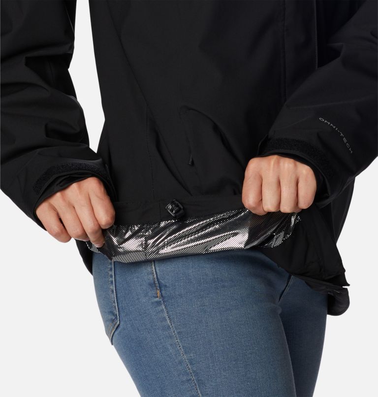 Women's Golden Grove Rain Shell, Color: Black, image 8