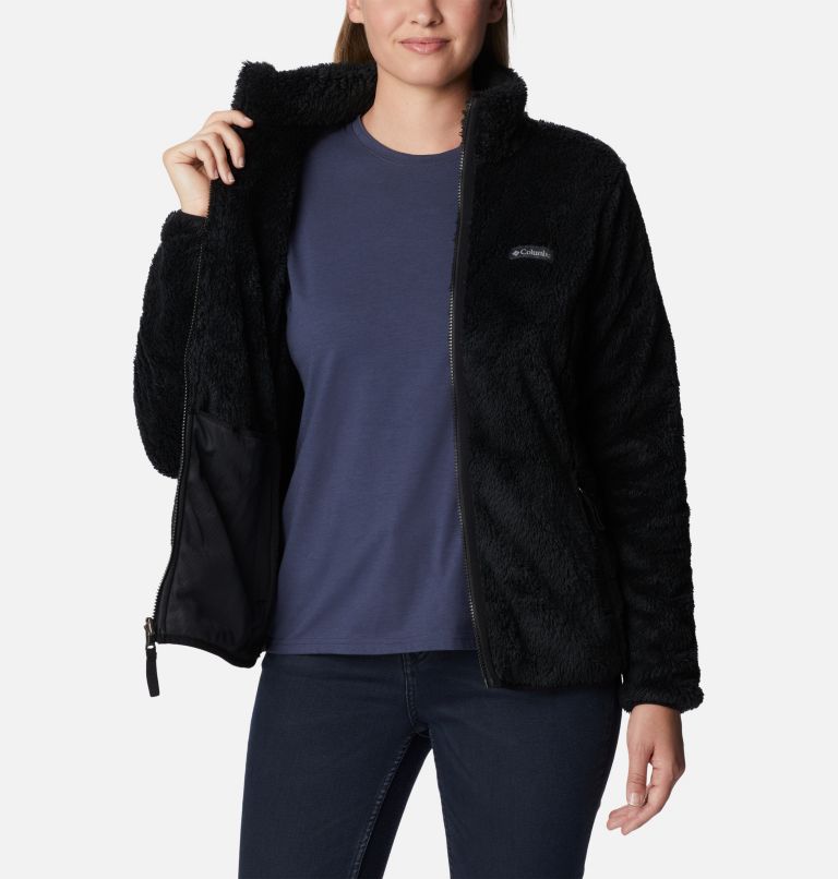 Thumbnail: Women's Golden Grove Full Zip Fleece Jacket, Color: Black, image 5
