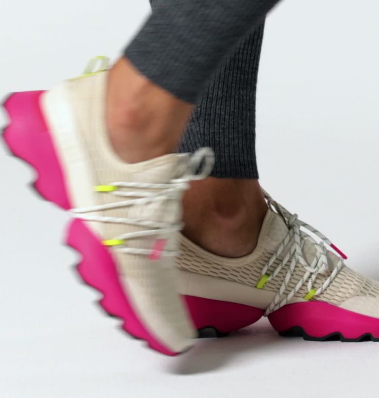 Women's Kinetic Impact Lace Sneaker, Color: Natural, Cactus Pink