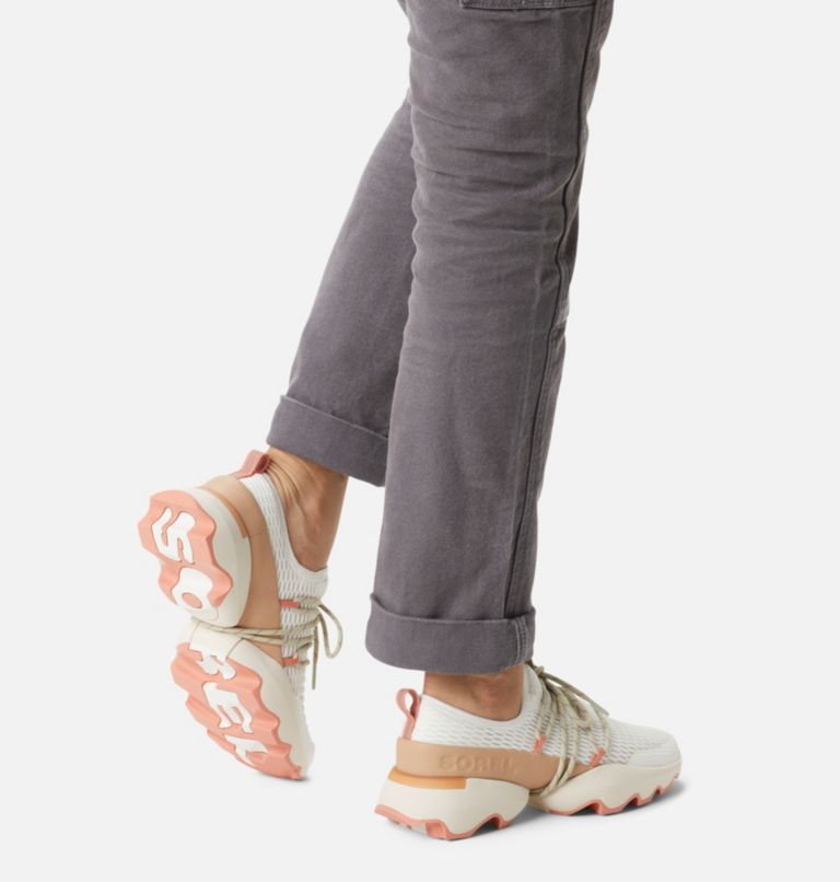 Women's Kinetic Impact Lace Sneaker, Color: Sea Salt, Stone Green, image 8