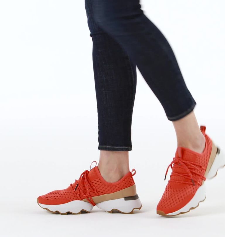 sorel kinetic lace sneaker natural tan